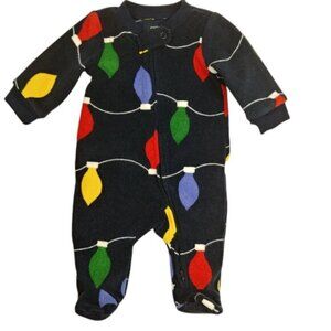 Carter's Holiday Lights Fleece 2-Way Zip-Up Footie Pajama - Newborn